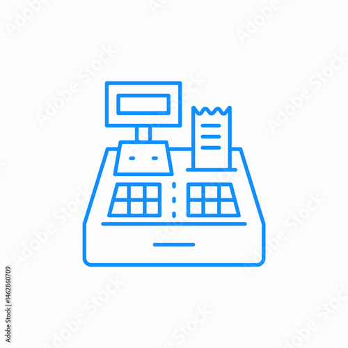 cashier machine icon sign vector