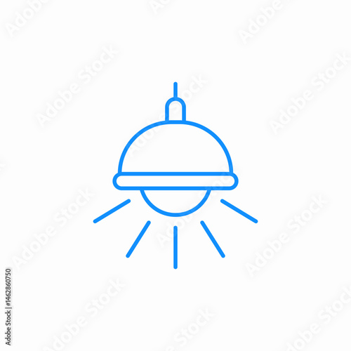 ceiling lamp icon sign vector