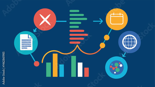 Infographic Style Chart An infographic that combines small illustrated icons with data points representing epigenetic changes over time in a visually engaging layout.