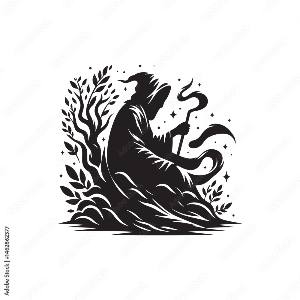 Fototapeta premium The Invisibility Cloak Vector (3).eps