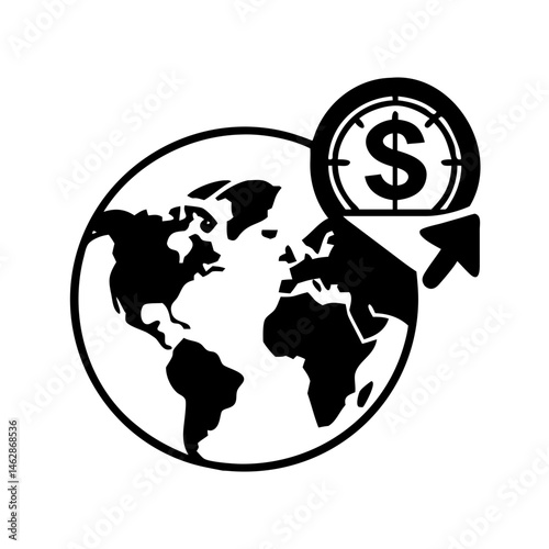 Global financial growth with the United States dollar as the dominant currency