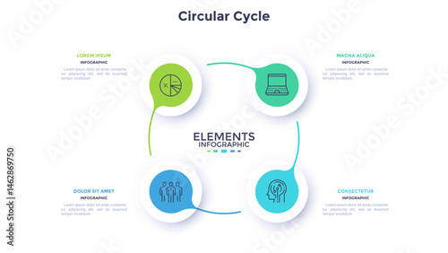 Modern Infographic Vector Banner. Business Illustration