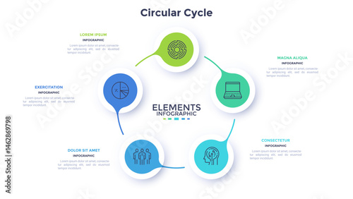 Modern Infographic Vector Banner. Business Illustration