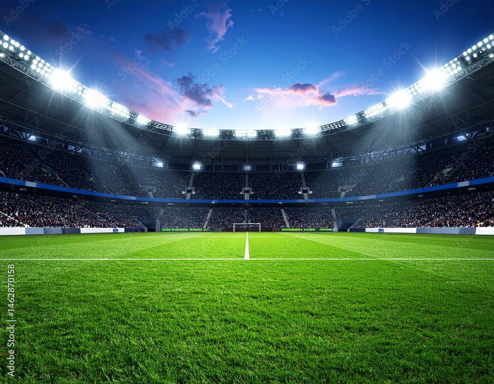 Fototapeta premium Stadium with Lights