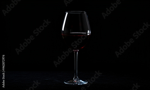 Deep Crimson Wine Against Black Velvet

