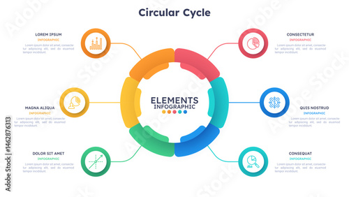 Modern Infographic Vector Banner. Business Illustration