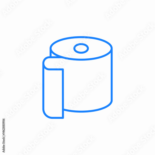 roll of toilet paper icon sign vector