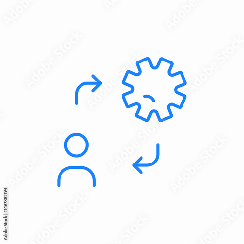 silhouette of person with virus icon sign vector