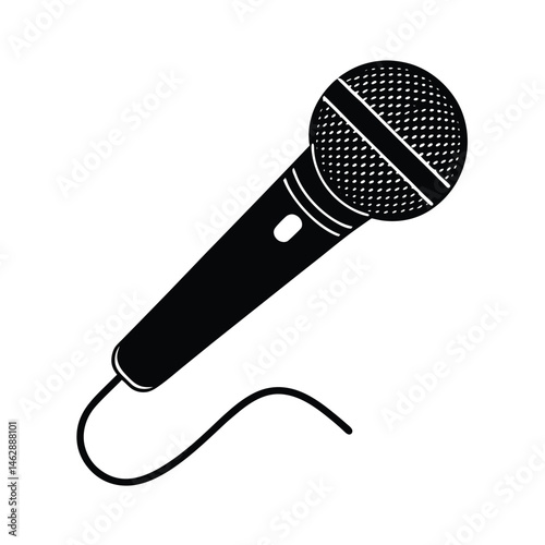microphone isolated on white