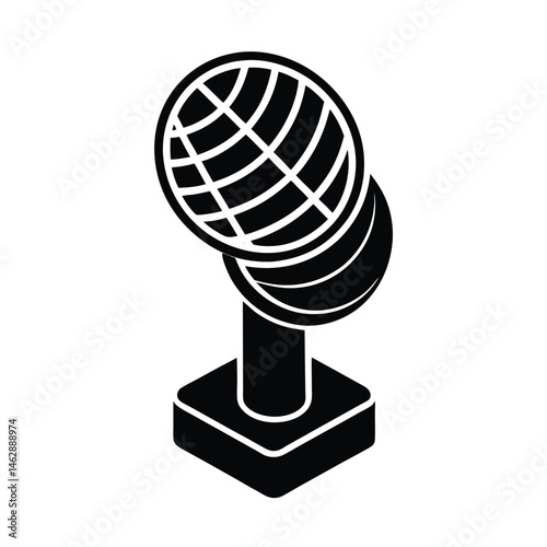 microphone isolated on white