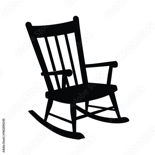 wooden rocking chair
