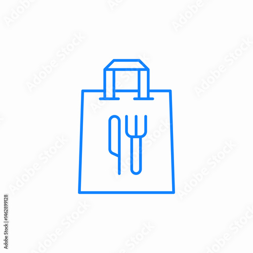 food package icon sign vector