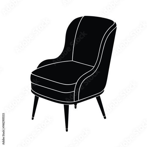 armchair isolated on white background