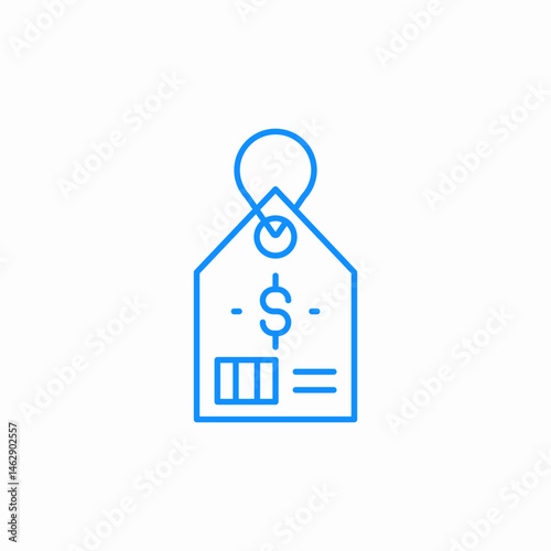 price tag icon sign vector