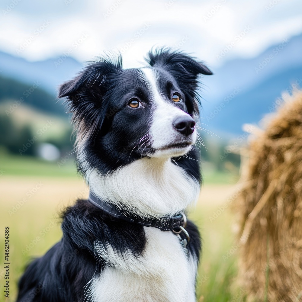 Fototapeta premium German Shepherd standing in pasture