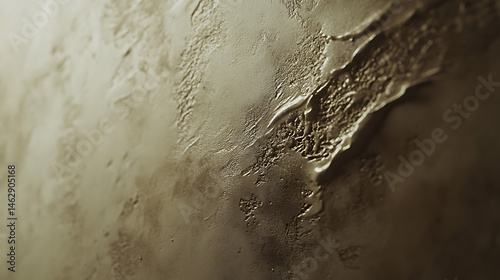 Close-Up of Textured Wall with Moisture Damage