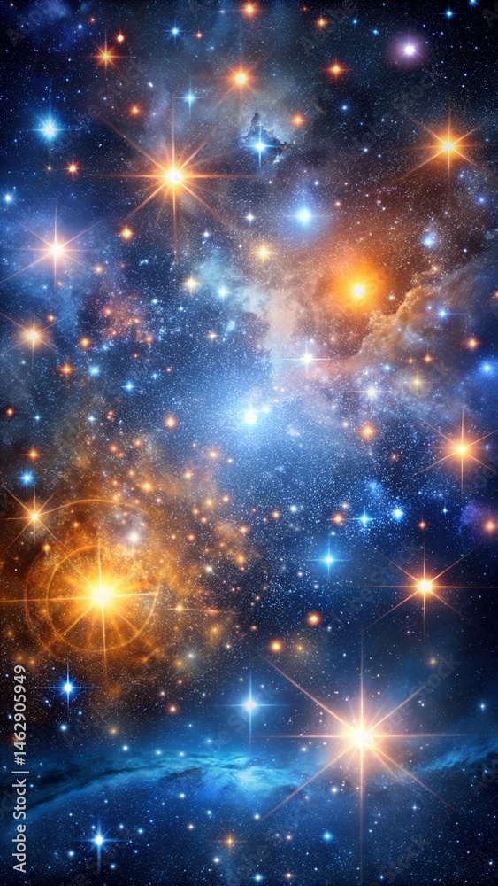 Expansive universe scene showing stars galaxies and nebulae glowing in deep space with endless beauty and infinite cosmic mystery laralara for creating ads news Expansive universe scene showing stars galaxies and nebulae glowing in deep space with endless beauty and infinite cosmic mystery laralara for creating ads news