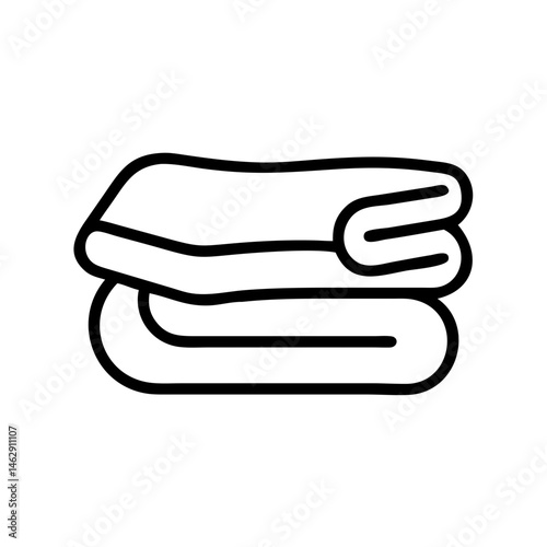 stack of towels on transparent background for web and graphic design