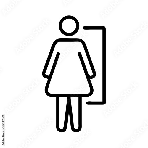 wc sign on transparent background for web and graphic design