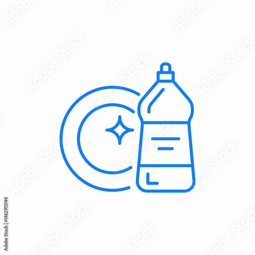 dishwashing liquid icon sign vector