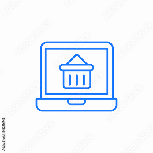 online shoppping icon sign vector
