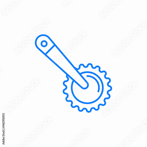 pizza slicer icon sign vector