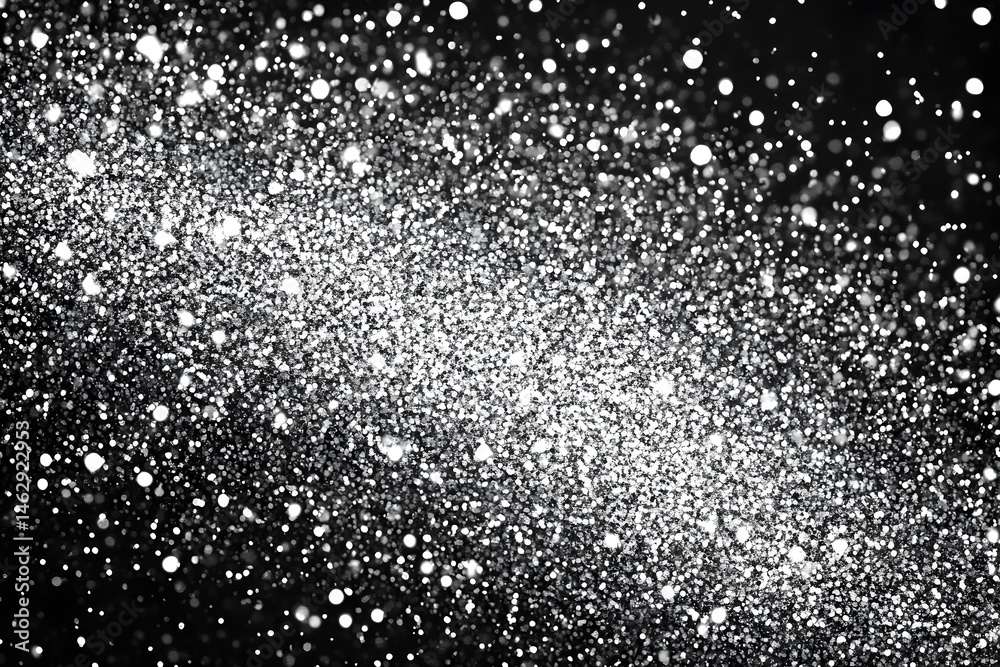 Obraz premium Shimmering Silver Glitter Texture with Fine Sparkles