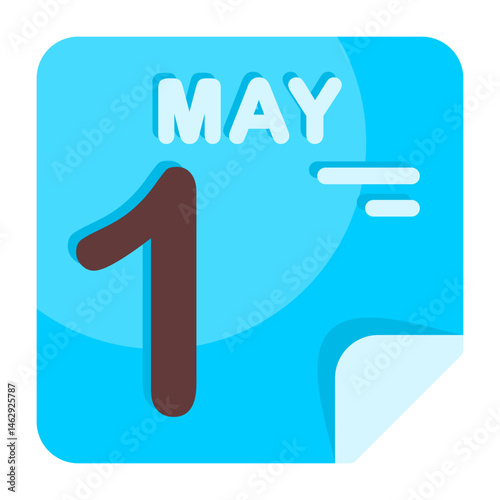 1 May Calendar Icon