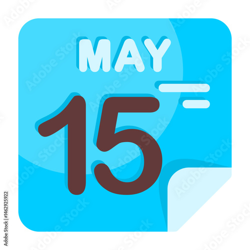 15 May Calendar Icon