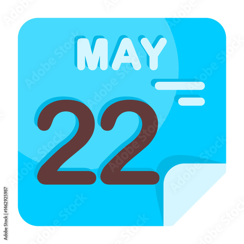 22 May Calendar Icon