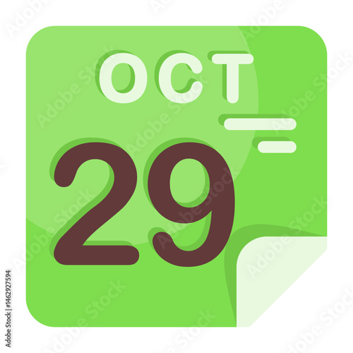 29 October Calendar Icon