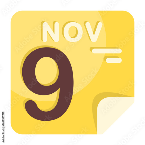 9 November Calendar Icon