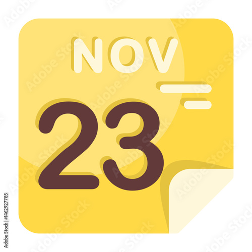 23 November Calendar Icon