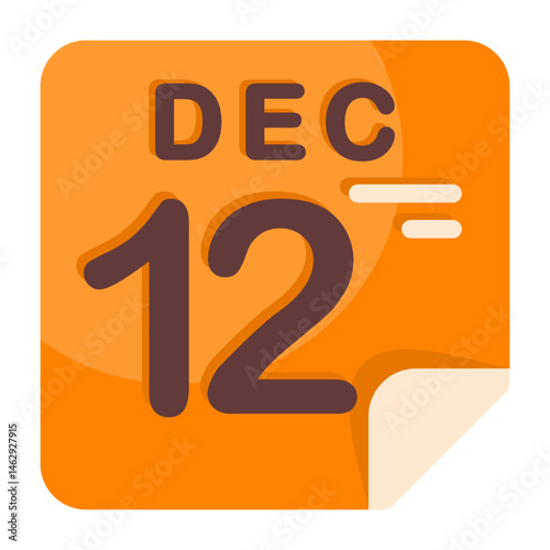 12 December Calendar Icon