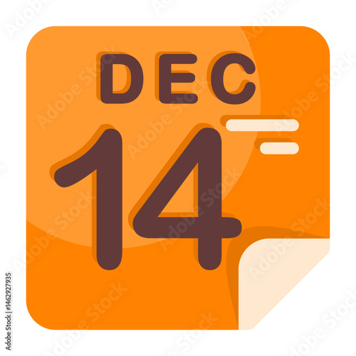 14 December Calendar Icon