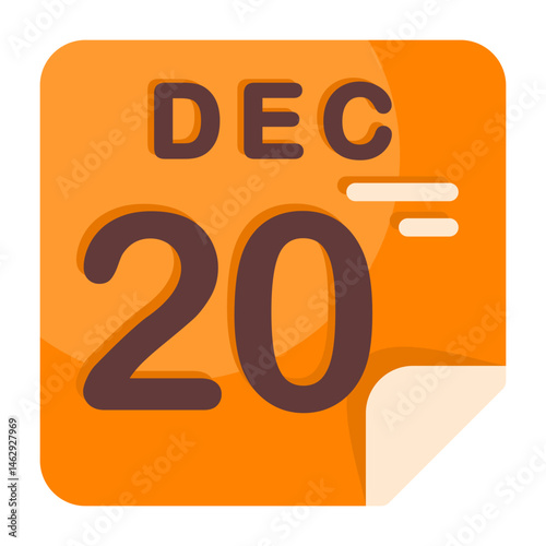 Photos 20 December Calendar Icon