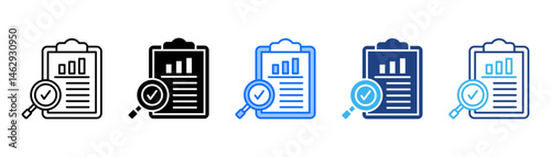 Standards Icon Set With Multiple Style Collection 