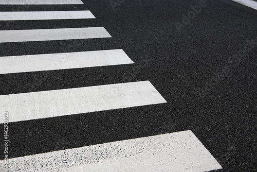 Obraz na płótnie Zebra crosswalk on the road