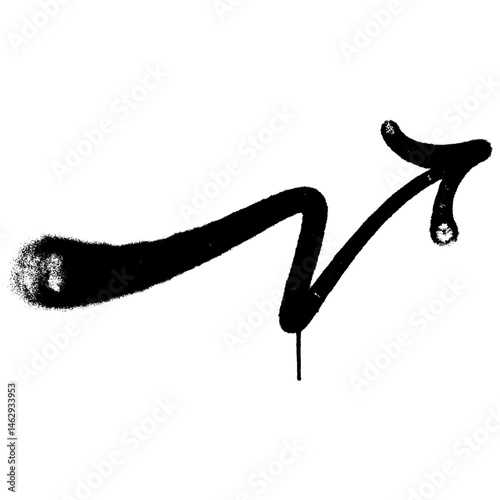 spray arrow graffiti style element