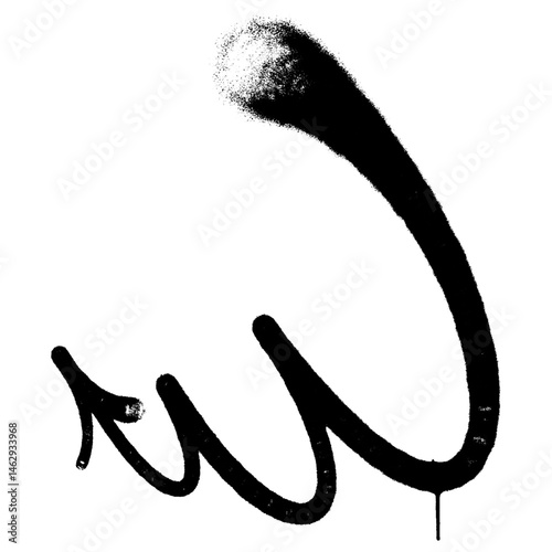 spray arrow graffiti style element