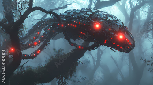 mechanical segmented creature