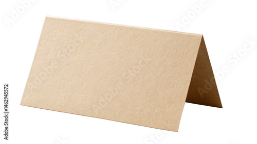 Blank Paper Table Card. PNG.