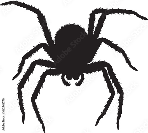 spider isolated on white background