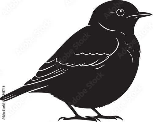 Wheatear Silhouette – Single Icon