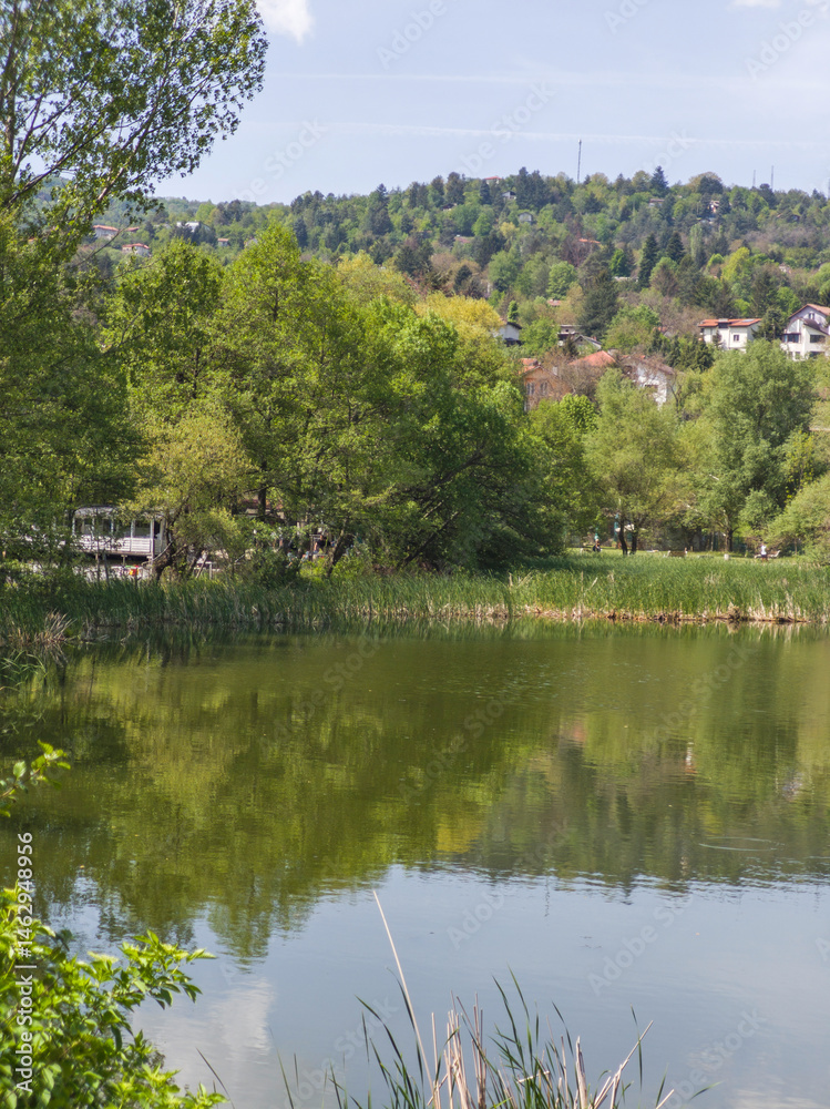 Spring Landscape of Pancharevo lake, Bulgaria
