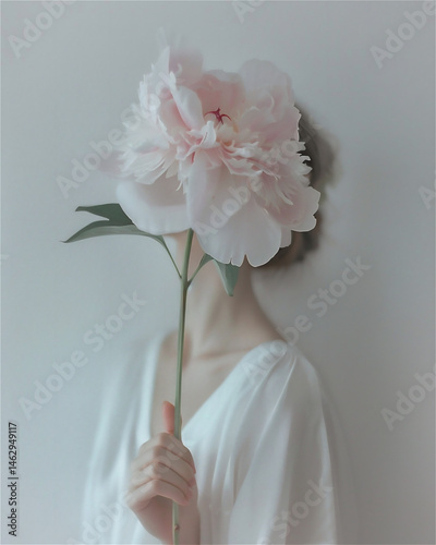 bride with bouquet generated by AI