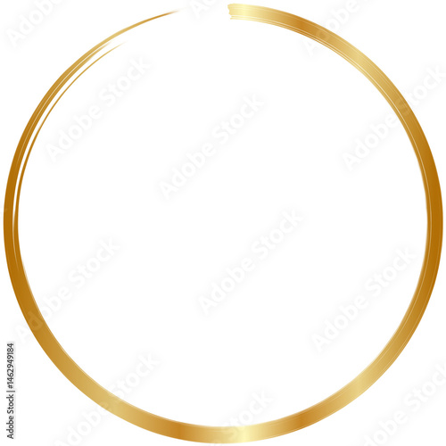 Golden Circle, golden border, golden wedding ornament, luxurious gold circle