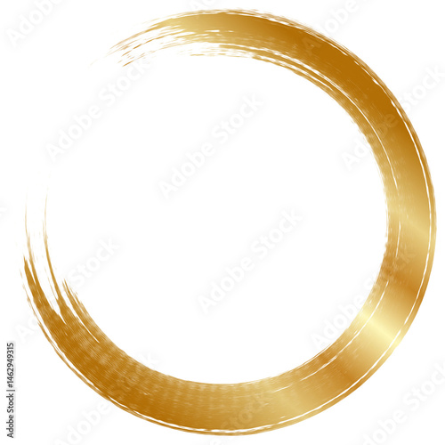 Golden Circle, golden border, golden wedding ornament, luxurious gold circle