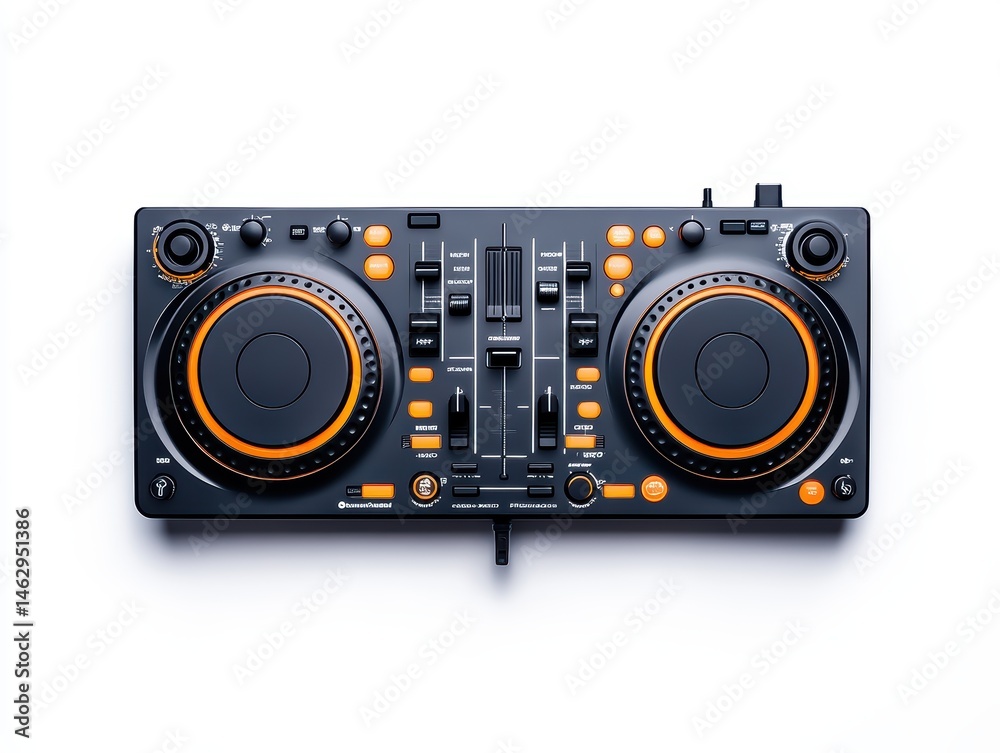 Fototapeta premium DJ controller, top view