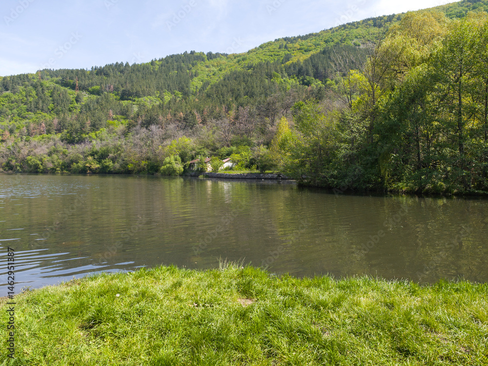 Spring Landscape of Pancharevo lake, Bulgaria